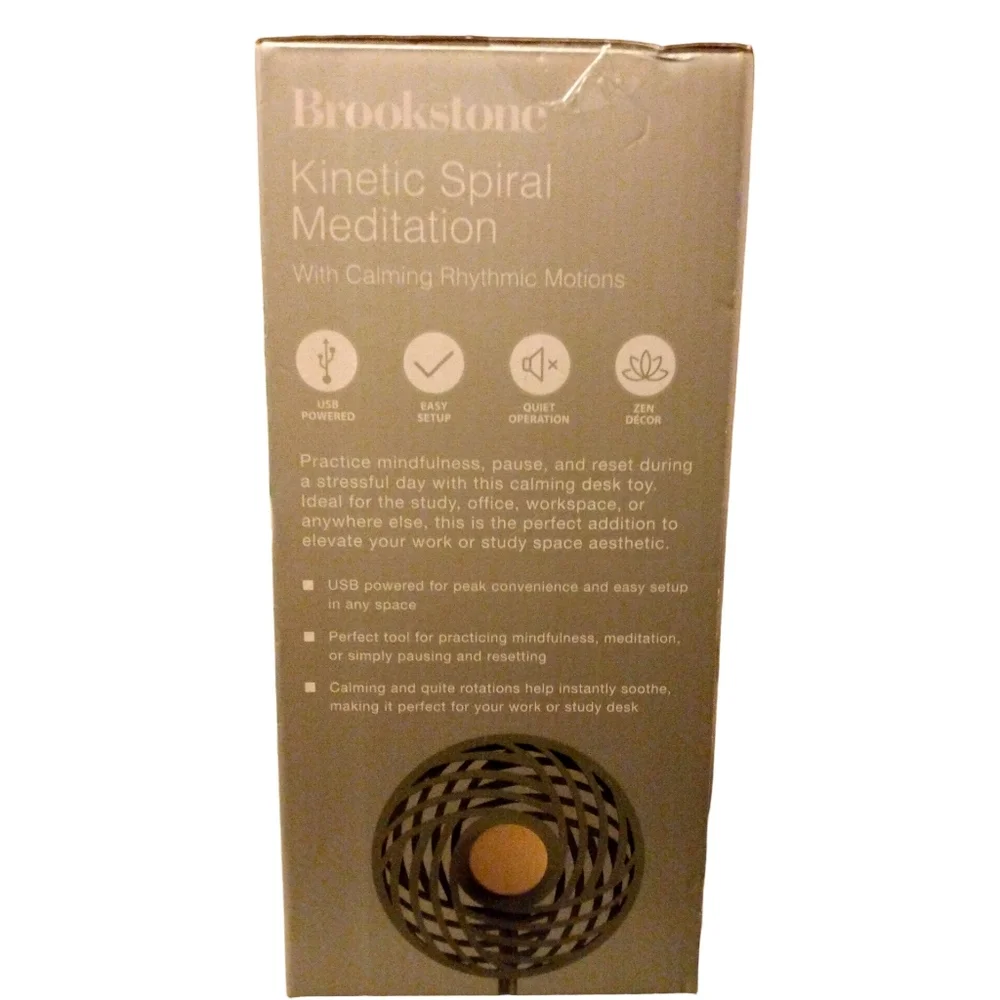 Brookstone Kinetic Spiral Meditation Zen Decor